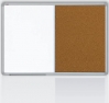 Kombinovaná tabule 90x120 korek/magnet., rám ALU23